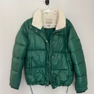 Koolaburra By Ugg Coat Puffer Jacket Green Womens Size Small